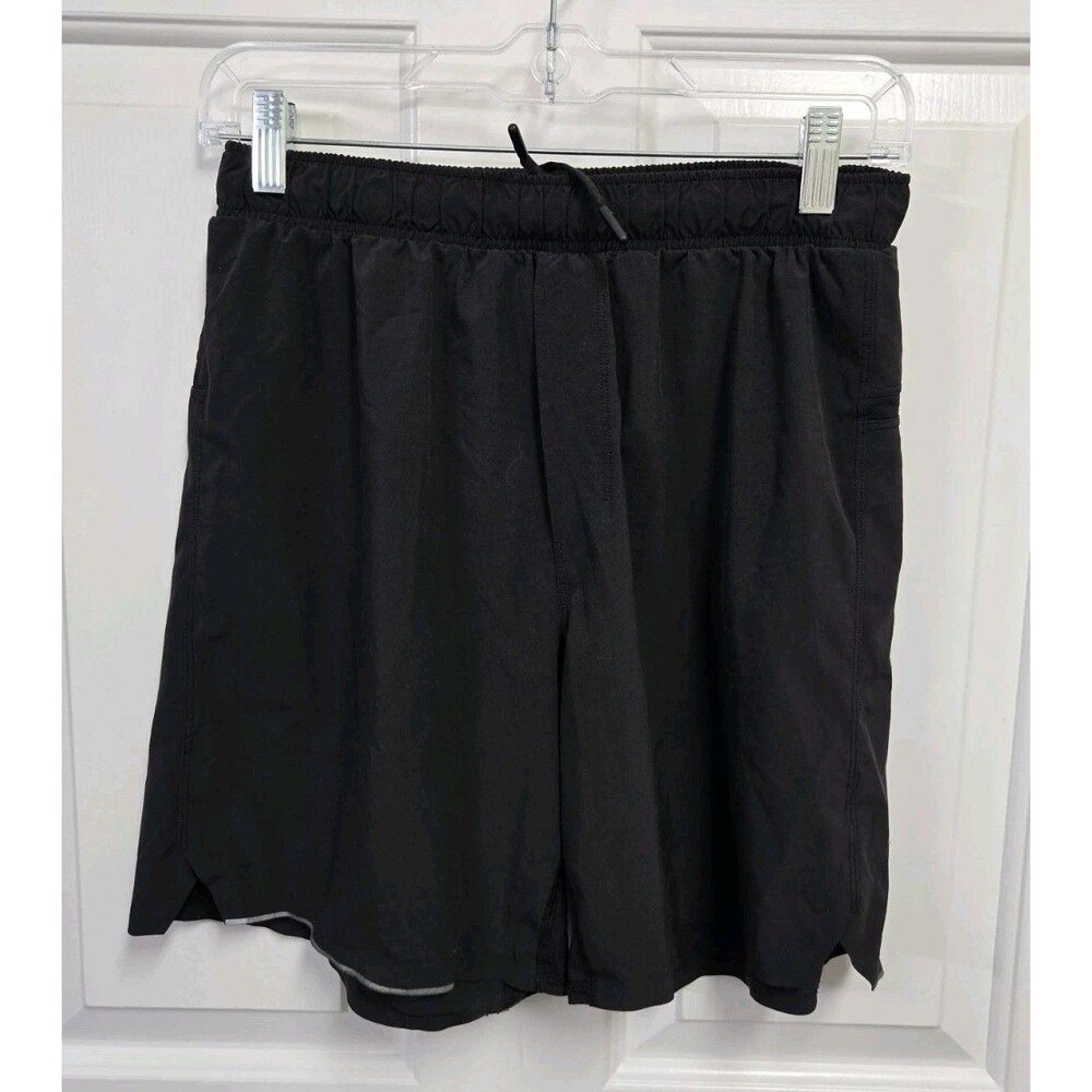 Lululemon Men's Pace Breaker Shorts 7" Lined Black Athletic Gym Run Size M